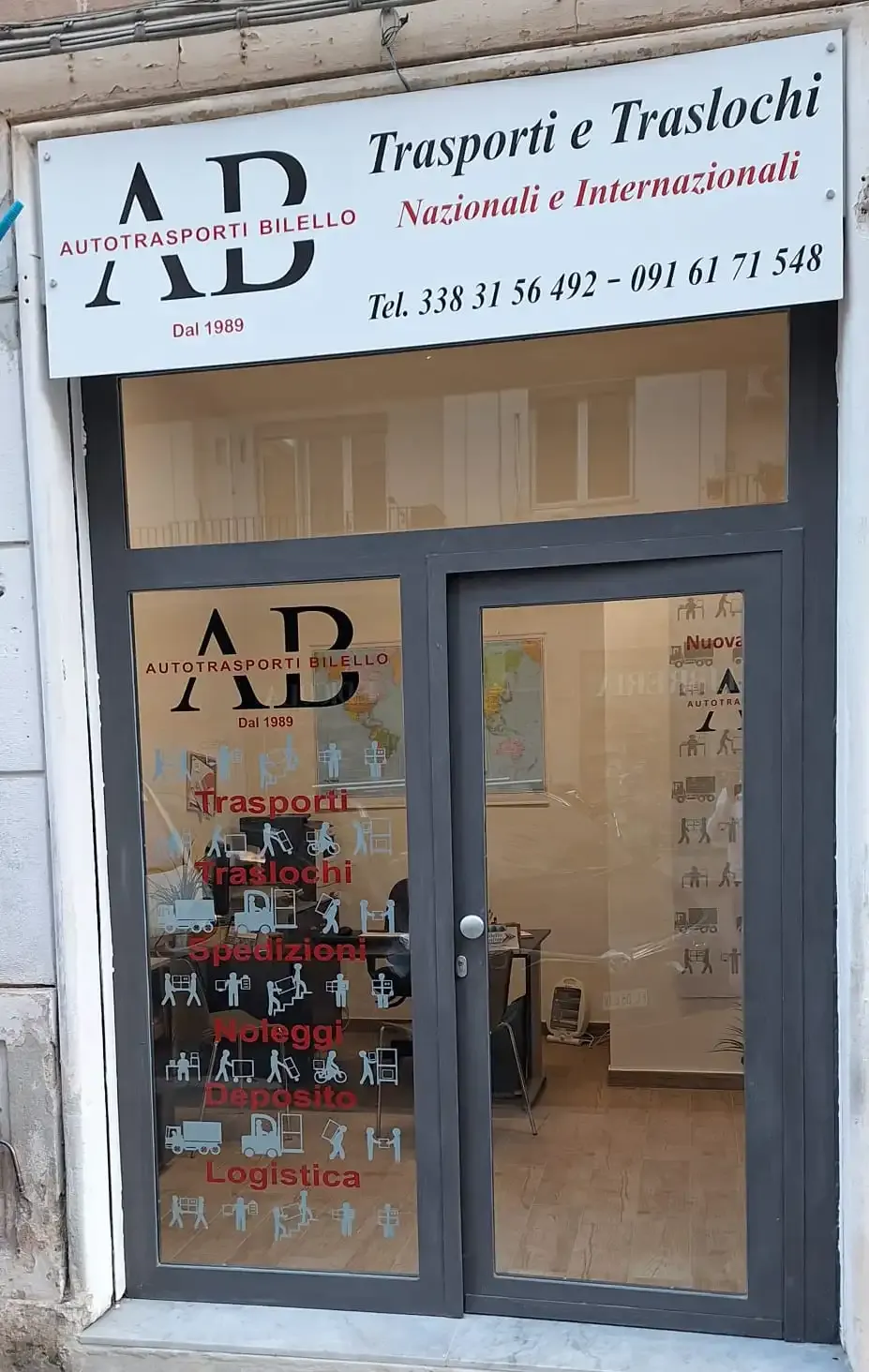 Ufficio Bilello traslochi in via Pipitone Federico 42